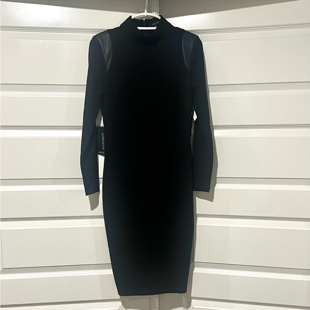Eva Longoria for The Limited Form Fitting Black Dress